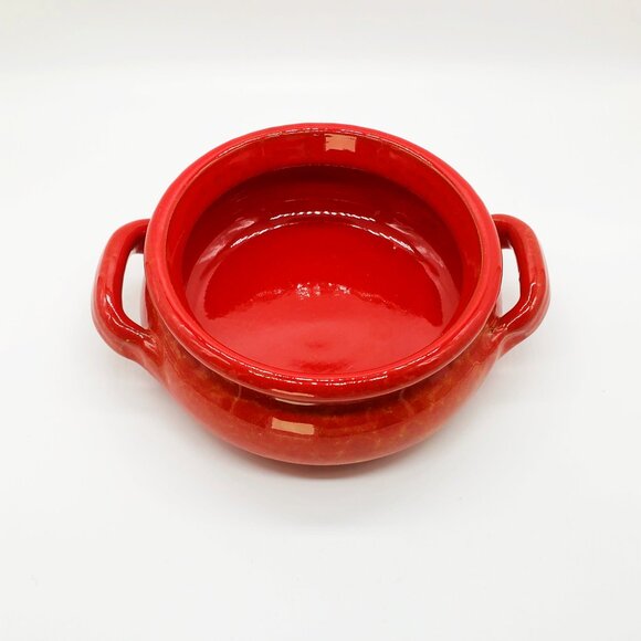 De Silva TERRE D'UMBRIA Terracotta Casserole Baking Pot with Lid in Rustic Red - Picture 5 of 7